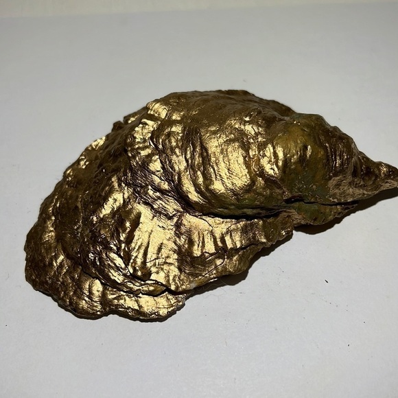 Handmade Oyster Art Shell Trinket Vanity Ring Dish sugar skull - Picture 4 of 5